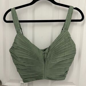 NWTs Abercrombie & Fitch Silky Crop Tube Top, Sz M